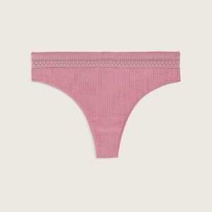 New With Tag‎ tiVOGLIO Size 5X Ribbed Thong With Lace Waistband